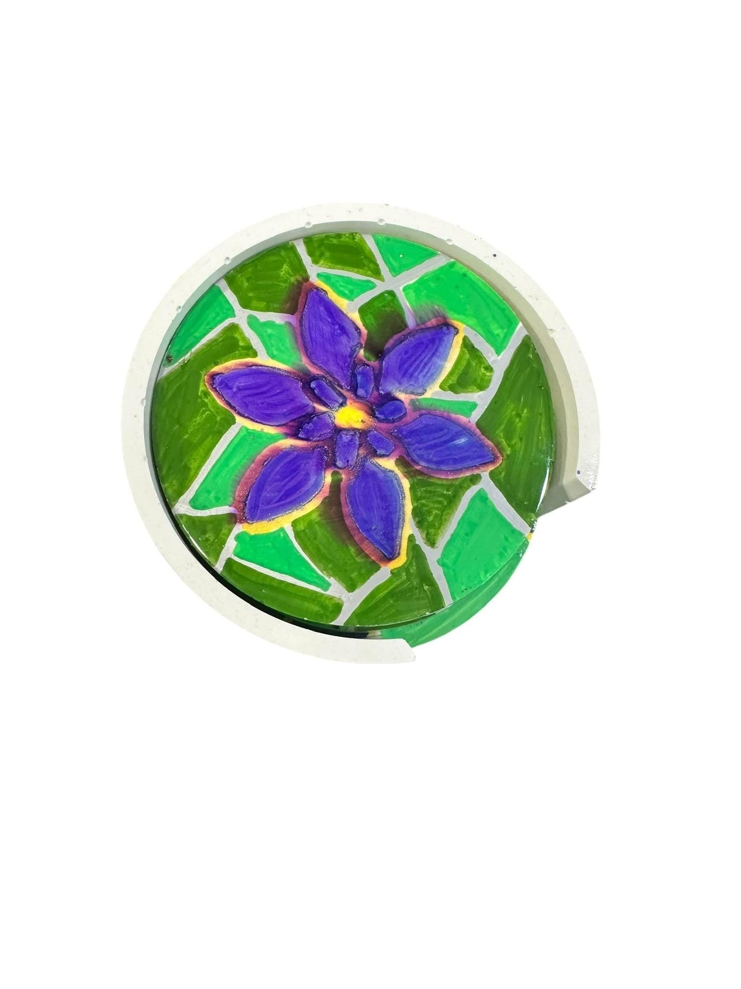 Resin Coasters - Nature inspired designs - Vibrant Designs - Customizable - Wood, Acrylic, Ceramic - Sets of 2 or 4 with Holder