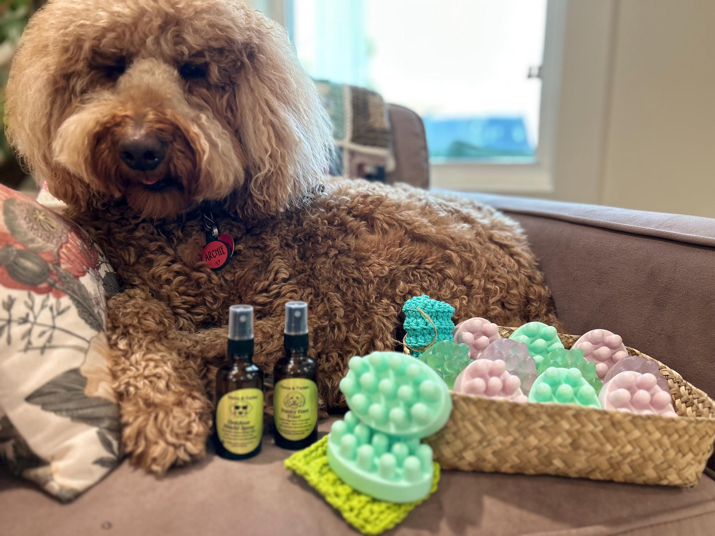 Dog Soap Bar | Deodorizing Pet Soap | Pet Safe, Natural, Gentle & Skin-Soothing Wash for Dogs with Sensitive Skin