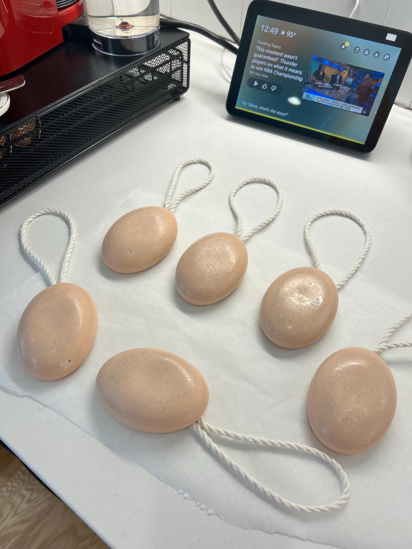 Soap on a Rope | Heavy & Medium Grit Exfoliating Bars | Natural Deep Clean Soap | Outdoor Soap | Gag gift | Nostalgic Gift | Garden Cleanup