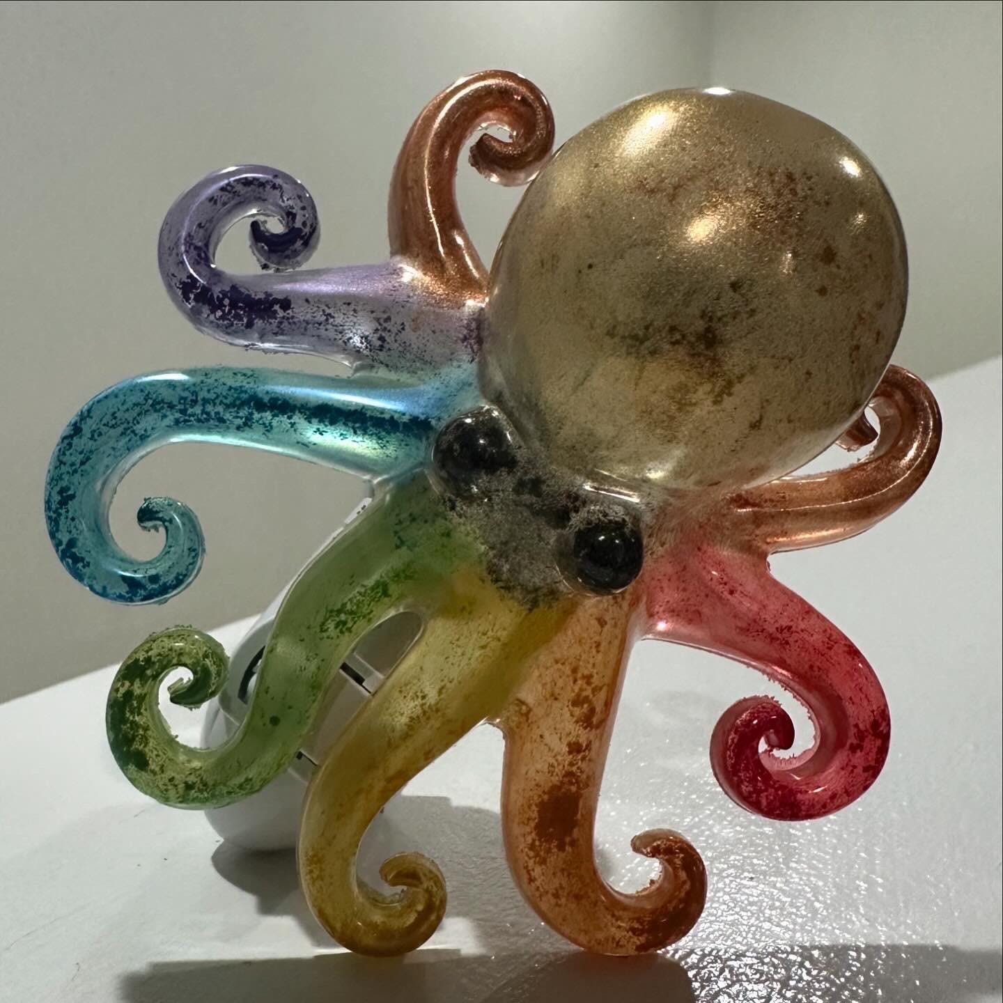 Octopus Ocean Night Light Handmade Resin Lamp with Nautical Charm | Aquarium-themed Decor | Sea Creature
