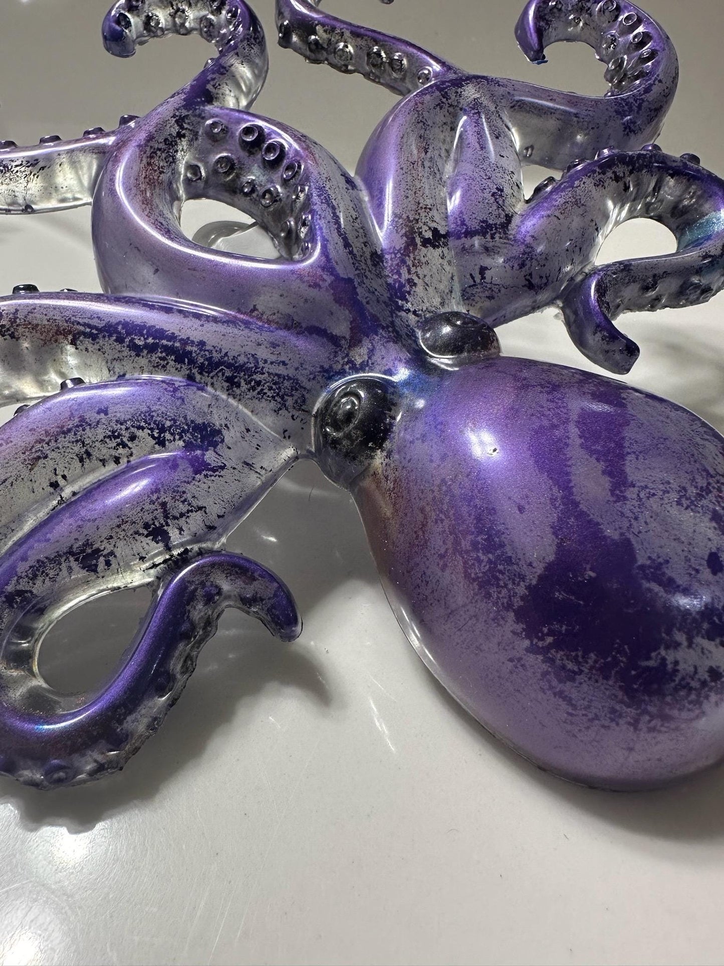 Large Octopus Nightlight Ocean-Themed Handmade Resin Lamp | Statement Coastal Decor | Aquarium-themed Decor