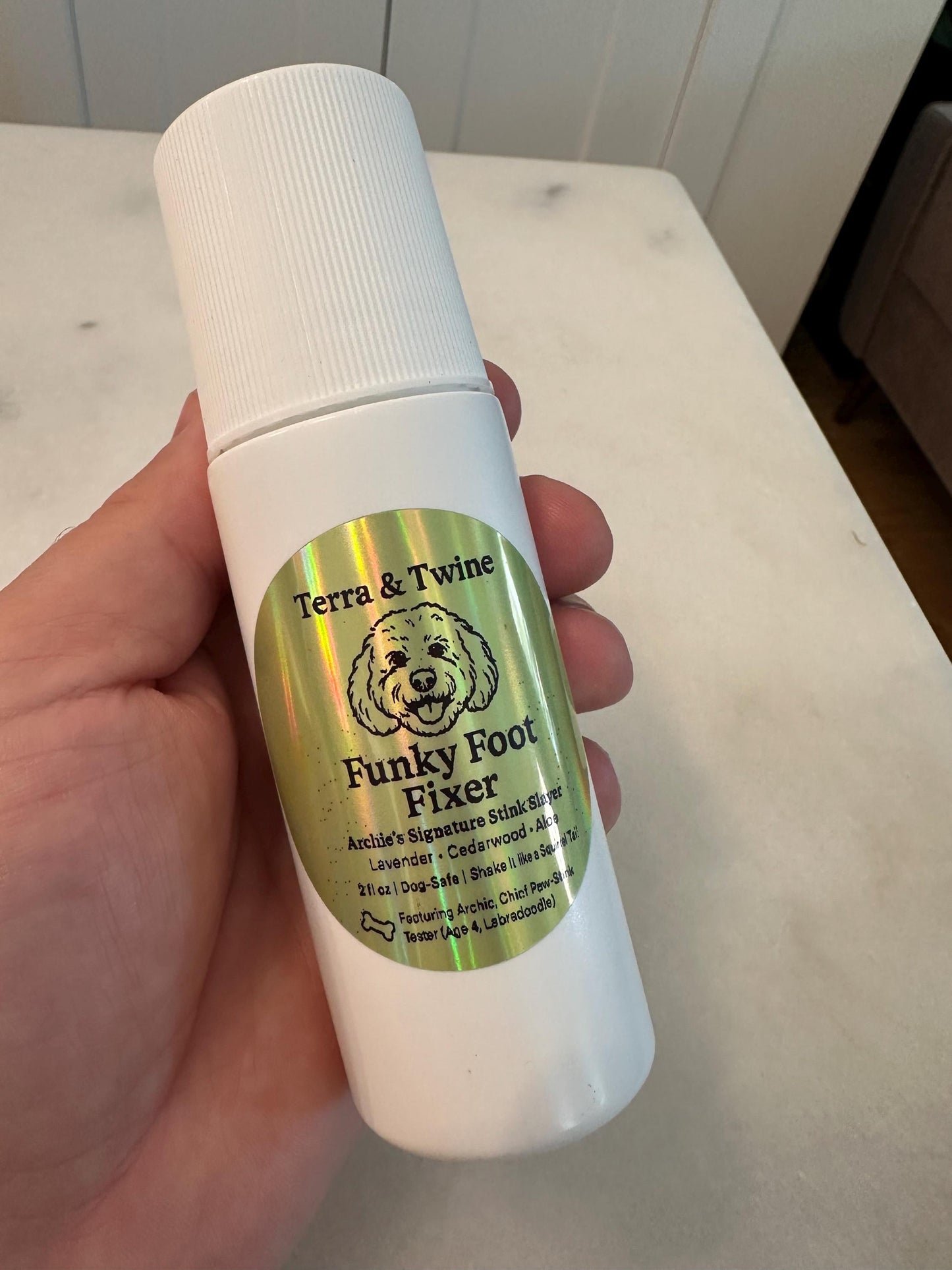 Pet Deodorizer for Paws | Pet Freshener Spray | Paw Wash | Funky Foot Spray | Natural Dog Paw Deodorant | Pet-Safe Odor Control Spray