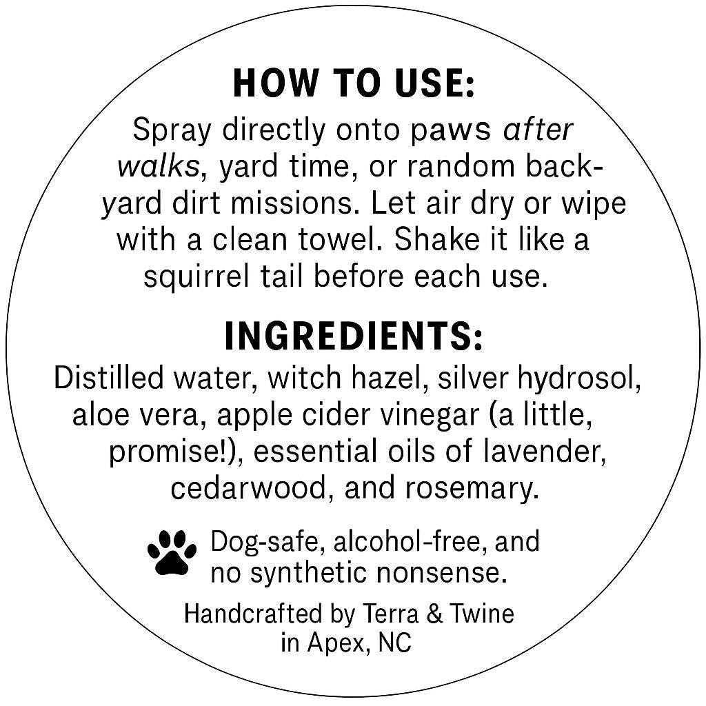 Pet Deodorizer for Paws | Pet Freshener Spray | Paw Wash | Funky Foot Spray | Natural Dog Paw Deodorant | Pet-Safe Odor Control Spray