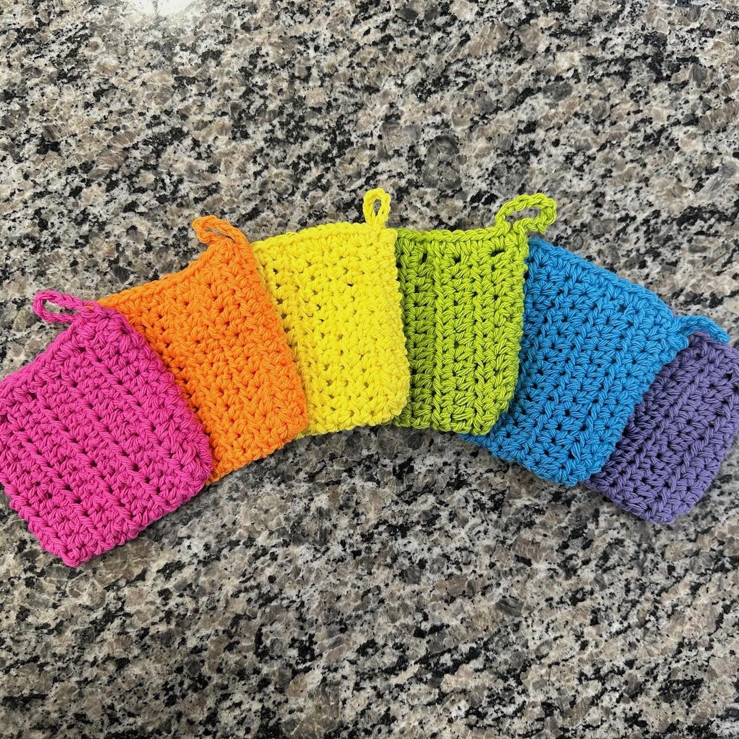 Crochet Bath Mitts - 100% cotton Eco-Friendly Exfoliating Soap Pouch - Washable  Reusable, Dual-Purpose Design | Soap Holder | Scrubbing Pad