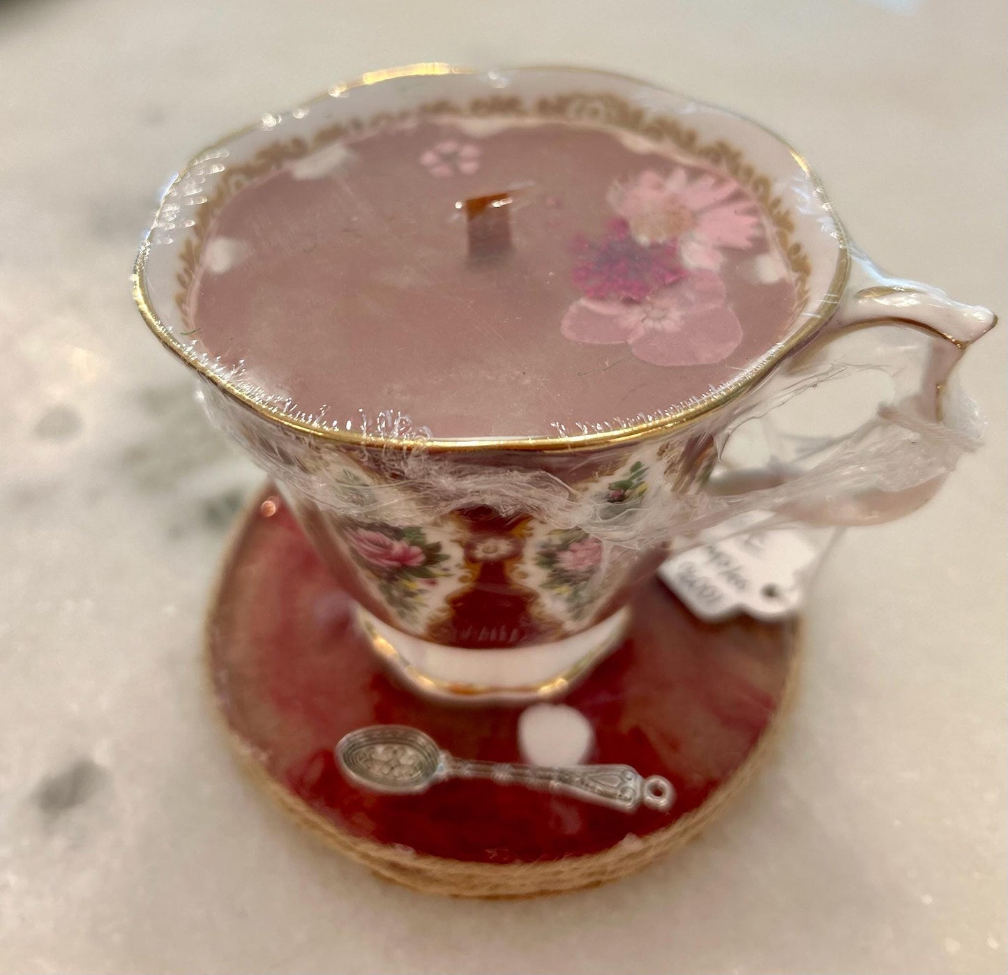 Vintage Teacup Candle  Handmade Soy Wax with Essential Oils | Upcycled Coffee, Tea & Espresso Cup Candles