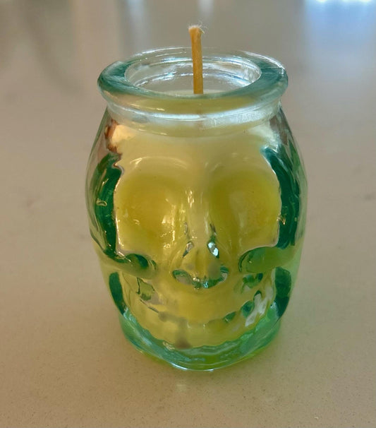 Mini Skull Candle | Halloween Candle  Soy Wax, Soot-Free | Fall + Thanksgiving Decor, Autumn, Wicked + Enchanted Scents | Reusable holder
