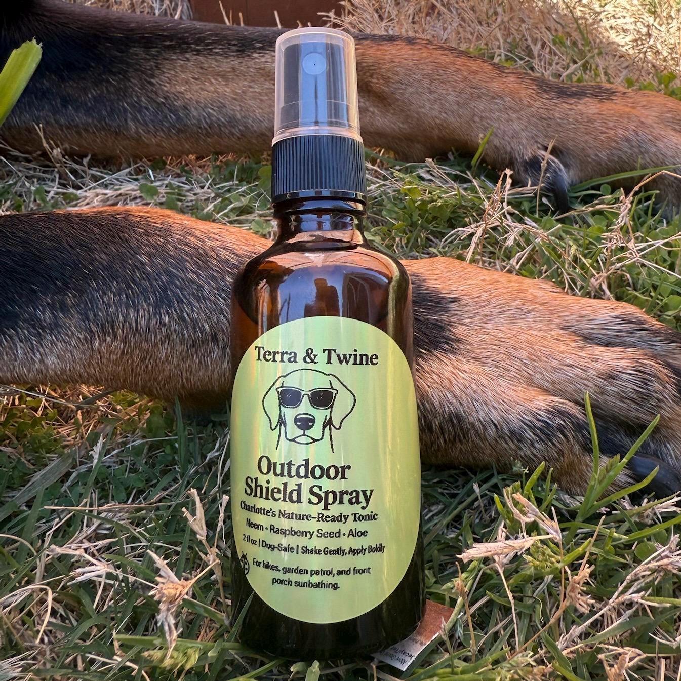 Outdoor Shield Spray  An Outdoor Companion for Your Sun-Loving, Woods-Exploring Pup | Spray & Roll-on | All-Natural Dog Spray for Summer