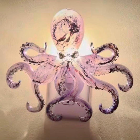 Large Octopus Nightlight  Ocean-Themed Handmade Resin Lamp | Statement Coastal Decor | Aquarium-themed Decor