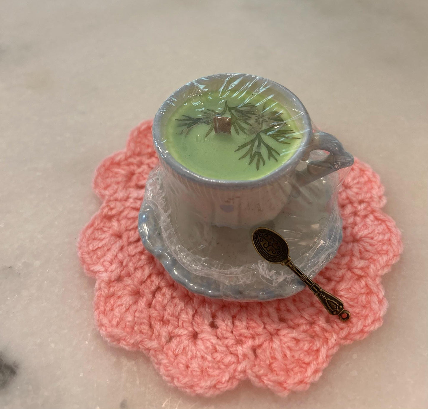Vintage Teacup Candle  Handmade Soy Wax with Essential Oils | Upcycled Coffee, Tea & Espresso Cup Candles
